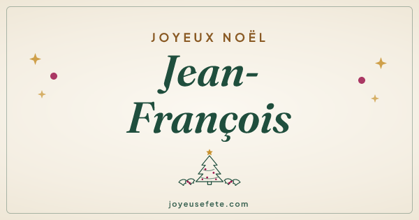 Image « Joyeux Noël Jean-François » au format large
