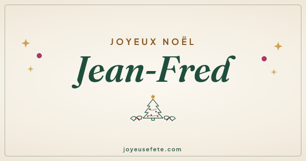 Image « Joyeux Noël Jean-Fred » au format large