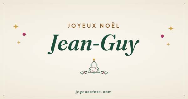 Image « Joyeux Noël Jean-Guy » au format large