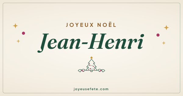 Image « Joyeux Noël Jean-Henri » au format large