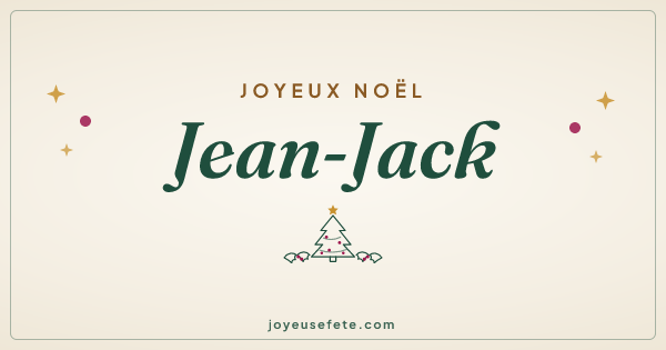 Image « Joyeux Noël Jean-Jack » au format large