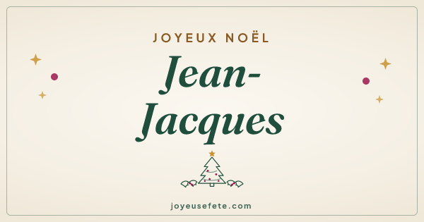 Image « Joyeux Noël Jean-Jacques » au format large