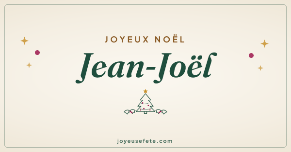 Image « Joyeux Noël Jean-Joël » au format large