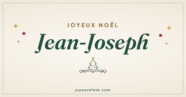 Image « Joyeux Noël Jean-Joseph » au format large
