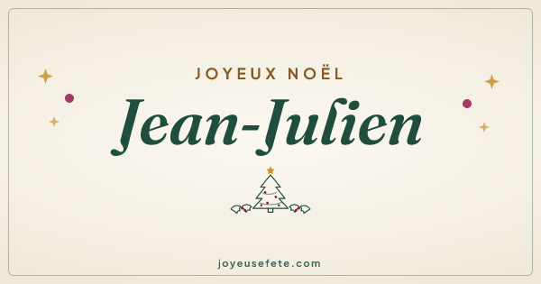 Image « Joyeux Noël Jean-Julien » au format large