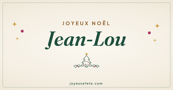 Image « Joyeux Noël Jean-Lou » au format large