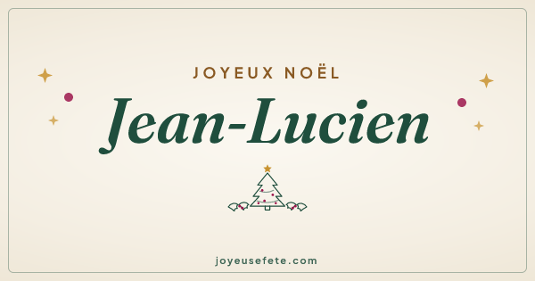 Image « Joyeux Noël Jean-Lucien » au format large