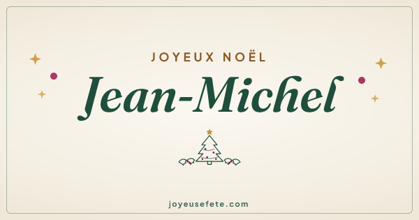 Image « Joyeux Noël Jean-Michel » au format large