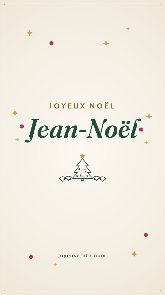Image « Joyeux Noël Jean-Noël » au format story