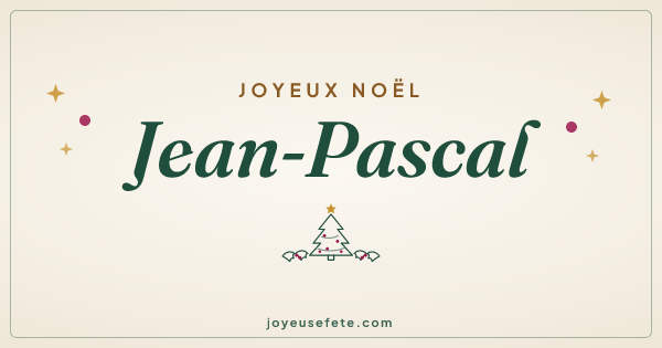 Image « Joyeux Noël Jean-Pascal » au format large