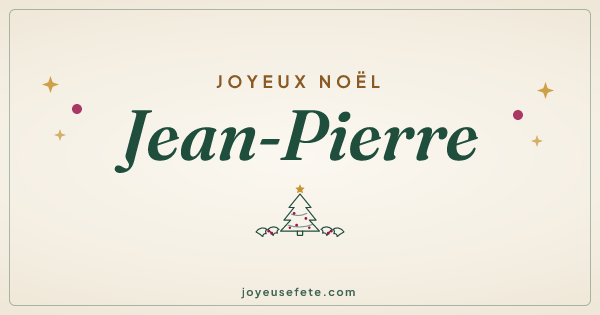 Image « Joyeux Noël Jean-Pierre » au format large
