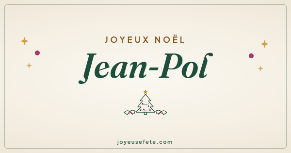 Image « Joyeux Noël Jean-Pol » au format large