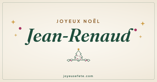 Image « Joyeux Noël Jean-Renaud » au format large