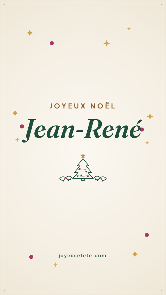 Image « Joyeux Noël Jean-René » au format story