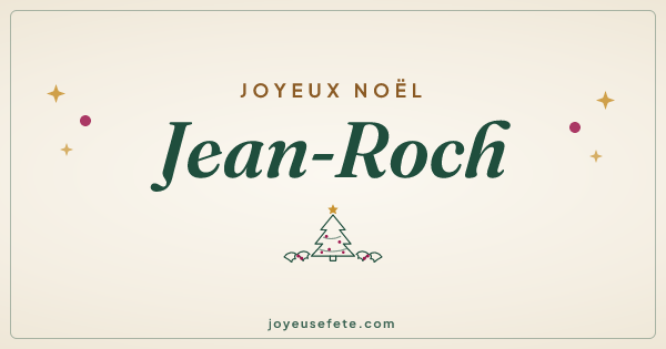 Image « Joyeux Noël Jean-Roch » au format large