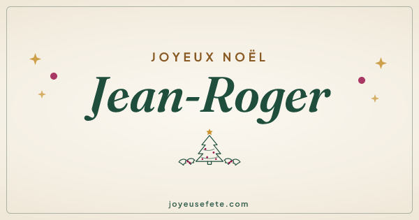 Image « Joyeux Noël Jean-Roger » au format large