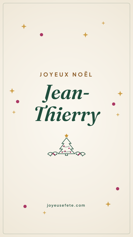 Image « Joyeux Noël Jean-Thierry » au format story