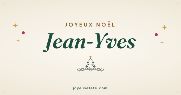 Image « Joyeux Noël Jean-Yves » au format large