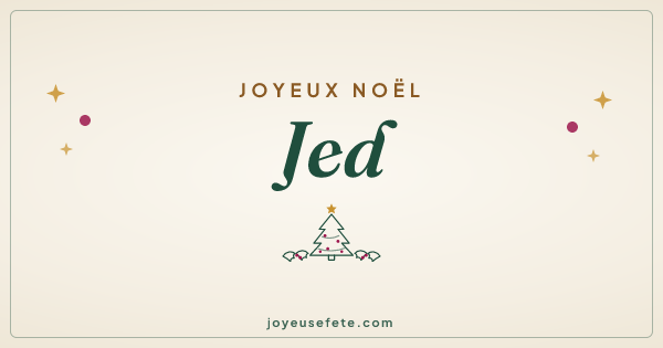 Image « Joyeux Noël Jed » au format large