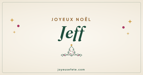 Image « Joyeux Noël Jeff » au format large