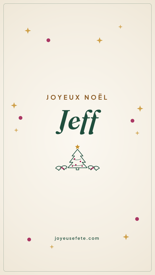 Image « Joyeux Noël Jeff » au format story