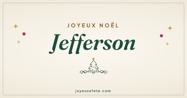 Image « Joyeux Noël Jefferson » au format large