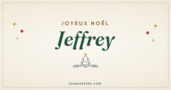 Image « Joyeux Noël Jeffrey » au format large