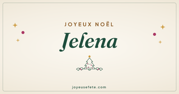 Image « Joyeux Noël Jelena » au format large