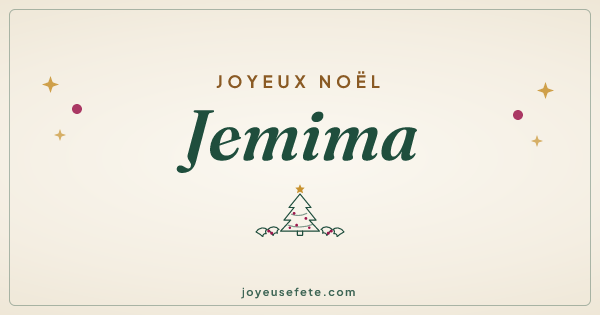 Image « Joyeux Noël Jemima » au format large