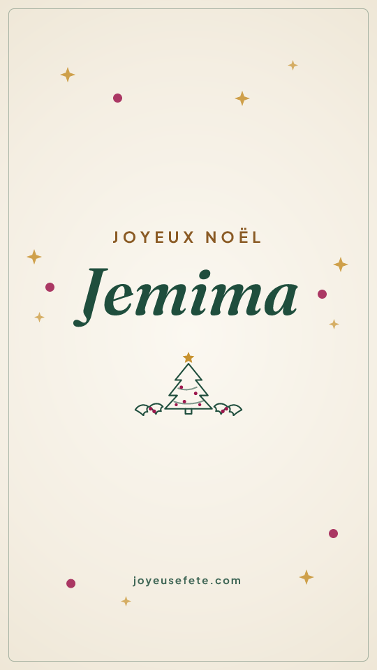 Image « Joyeux Noël Jemima » au format story