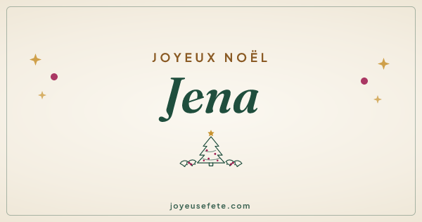 Image « Joyeux Noël Jena » au format large