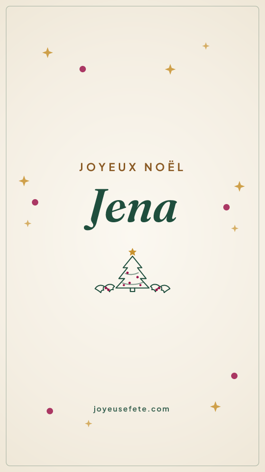 Image « Joyeux Noël Jena » au format story