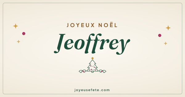 Image « Joyeux Noël Jeoffrey » au format large