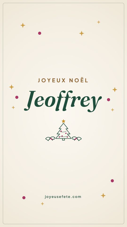 Image « Joyeux Noël Jeoffrey » au format story