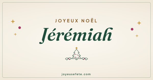 Image « Joyeux Noël Jérémiah » au format large