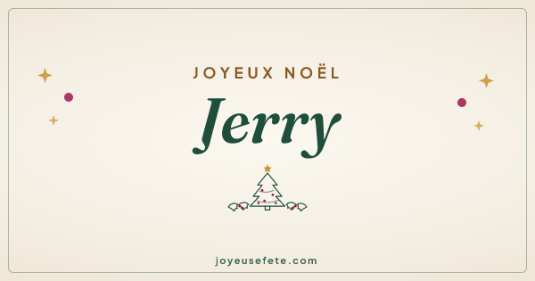 Image « Joyeux Noël Jerry » au format large