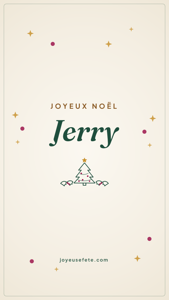 Image « Joyeux Noël Jerry » au format story