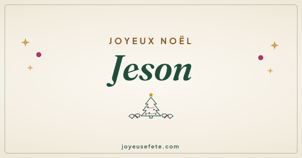 Image « Joyeux Noël Jeson » au format large
