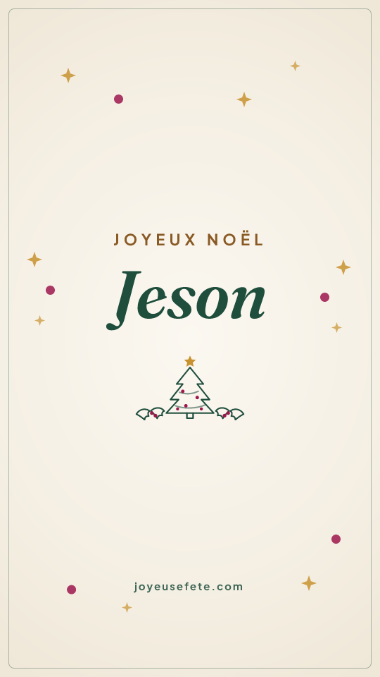 Image « Joyeux Noël Jeson » au format story