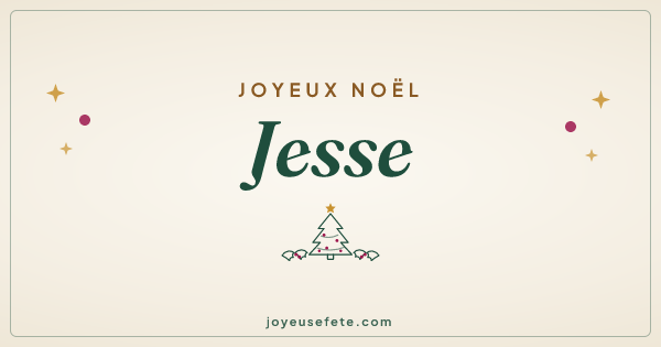 Image « Joyeux Noël Jesse » au format large