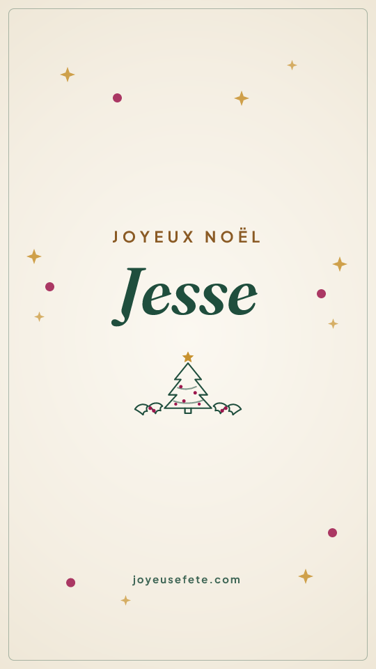 Image « Joyeux Noël Jesse » au format story