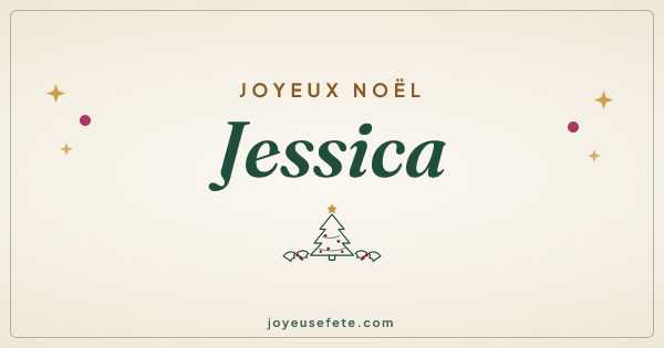 Image « Joyeux Noël Jessica » au format large