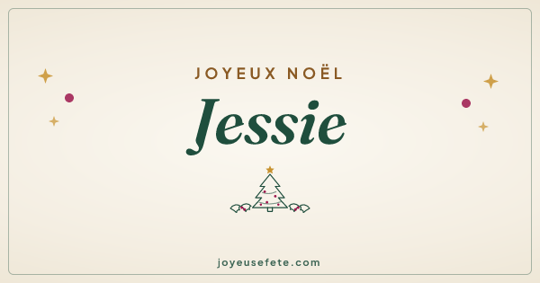 Image « Joyeux Noël Jessie » au format large
