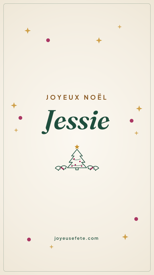 Image « Joyeux Noël Jessie » au format story
