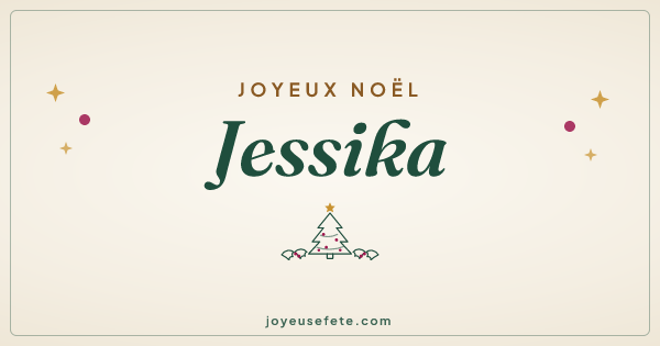 Image « Joyeux Noël Jessika » au format large