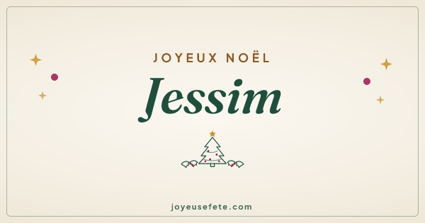Image « Joyeux Noël Jessim » au format large