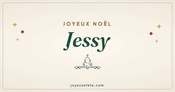 Image « Joyeux Noël Jessy » au format large