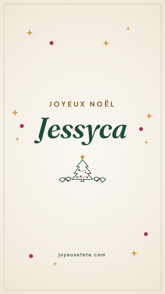 Image « Joyeux Noël Jessyca » au format story