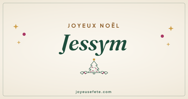 Image « Joyeux Noël Jessym » au format large