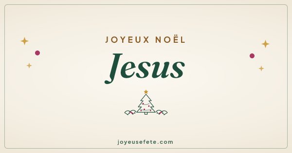 Image « Joyeux Noël Jesus » au format large